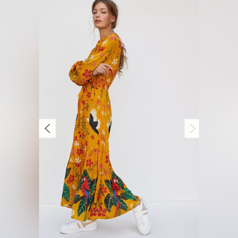 Farm Rio Cristy Maxi Tropical Dress - Picture 11 of 11